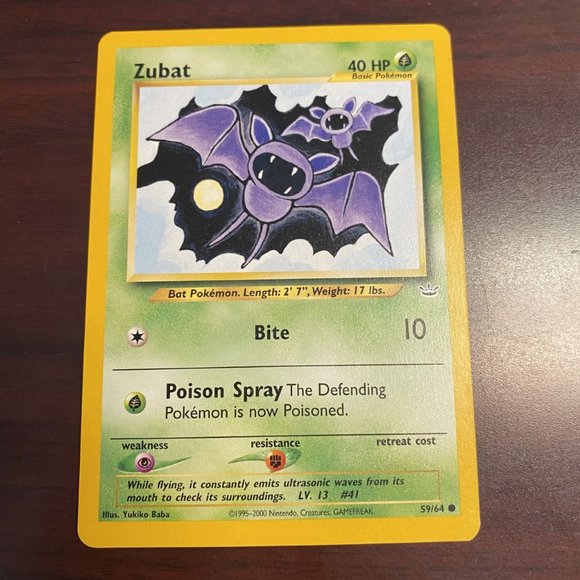 Pokemon Cards Zubat Golbat Sandslash Sandshrew - Picture 5 of 12